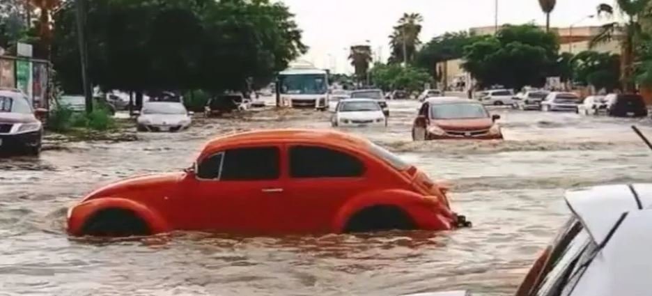 Varios daños en Obregón tras lluvias