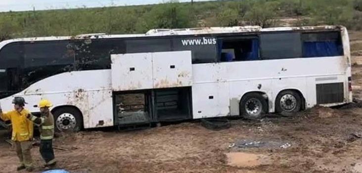 Autobús sufre accidente en el tramo Obregón-Guaymas