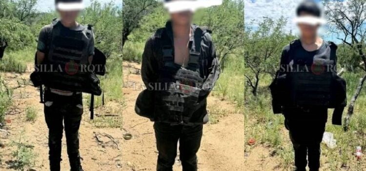 Ejército Mexicano detiene a 3 niños, presuntos sicarios en el desierto de Sonora