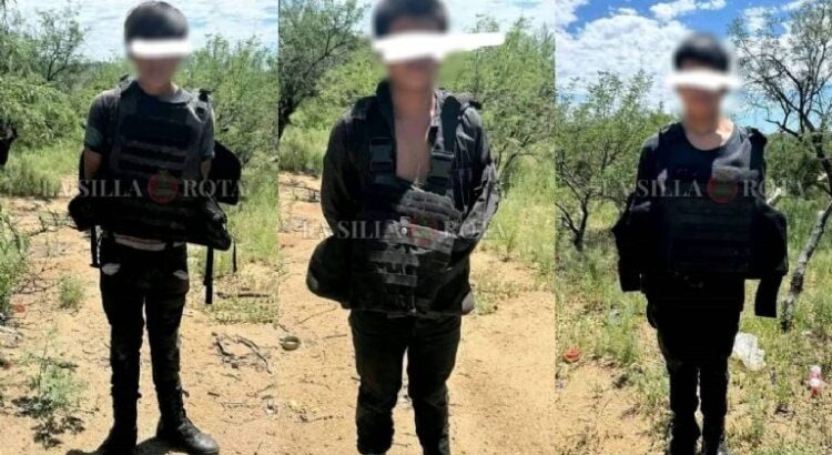 Ejército Mexicano detiene a 3 niños, presuntos sicarios en el desierto de Sonora