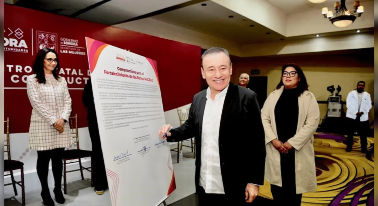 Refuerza Durazo compromiso contra la violencia hacia las mujeres en Sonora