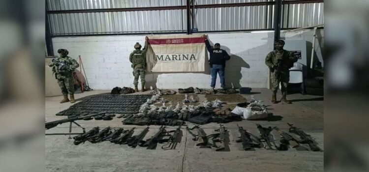 En cuatro días, Marina incauta armas, explosivos, droga y detiene a más de 30 personas en Sonora