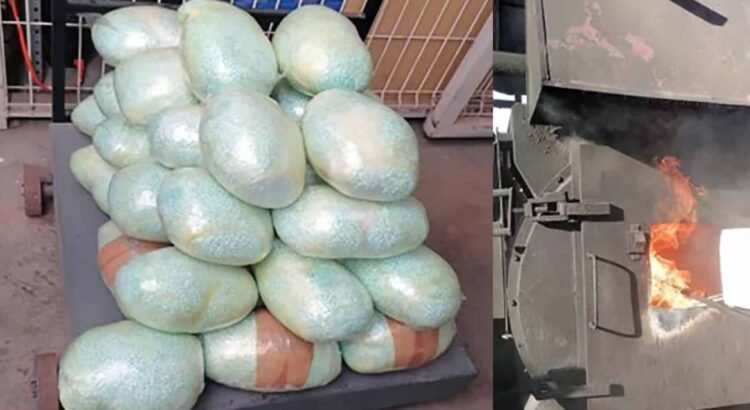 FGR incinera más de dos millones de pastillas de fentanilo