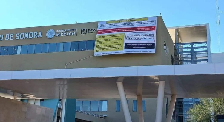 Trabajadores del Hospital General del Estado de Sonora continuarán trabajando bajo protesta