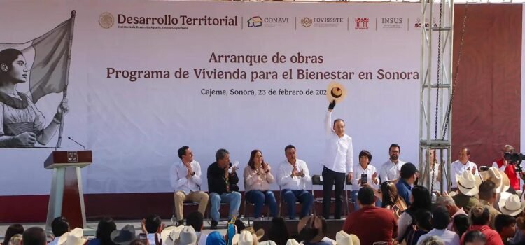Pone gobernador Alfonso Durazo en marcha el Programa de Vivienda para el Bienestar en Sonora