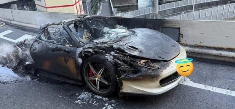 Ahorró 10 años para comprarse un Ferrari… se le incendió en una hora Ahorró 10 años para comprarse un Ferrari… se le incendió en una hora
