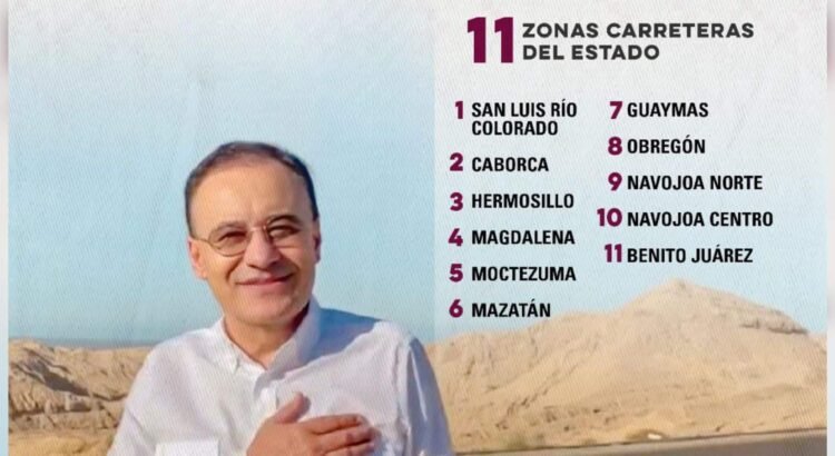 Inicia programa emergente para mejorar carreteras estatales en Sonora con inversión de 10 millones de pesos