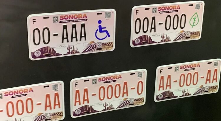 Tiene Sonora nuevo diseño de placas; no es reemplacamiento, aclara Hacienda