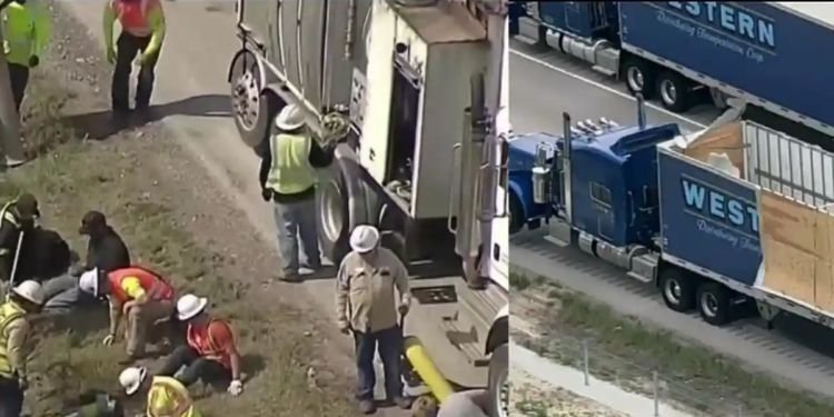 Volcó camión cargado con 800 mil dólares en monedas de diez centavos
