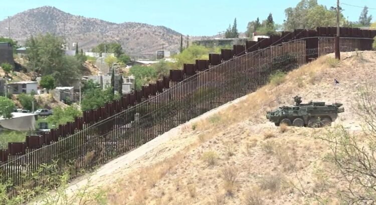 EEUU coloca tanques de guerra en frontera de Sonora y Arizona