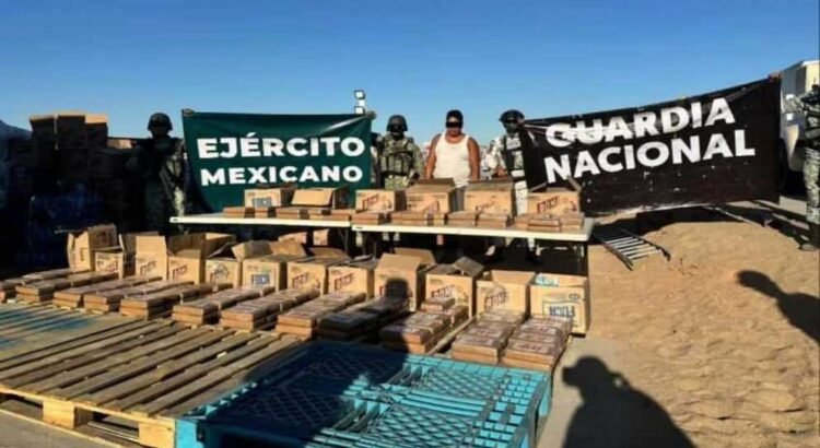 Detienen en Sonora a una persona con cocaína oculta entre detergente y con valor millonario