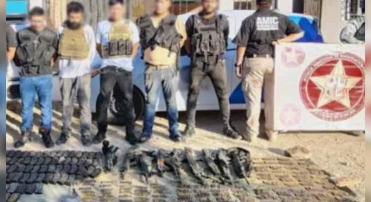 Guardia Nacional captura a célula armada en Sonora e incautan arsenal