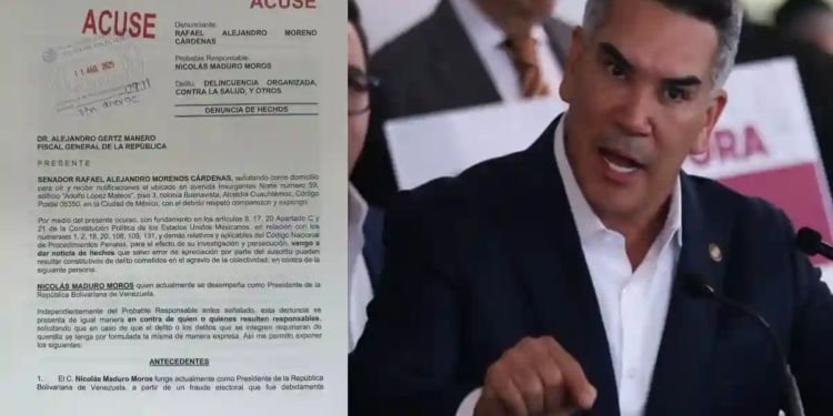 Denuncia Alejandro Moreno a Nicolás Maduro ante la FGR