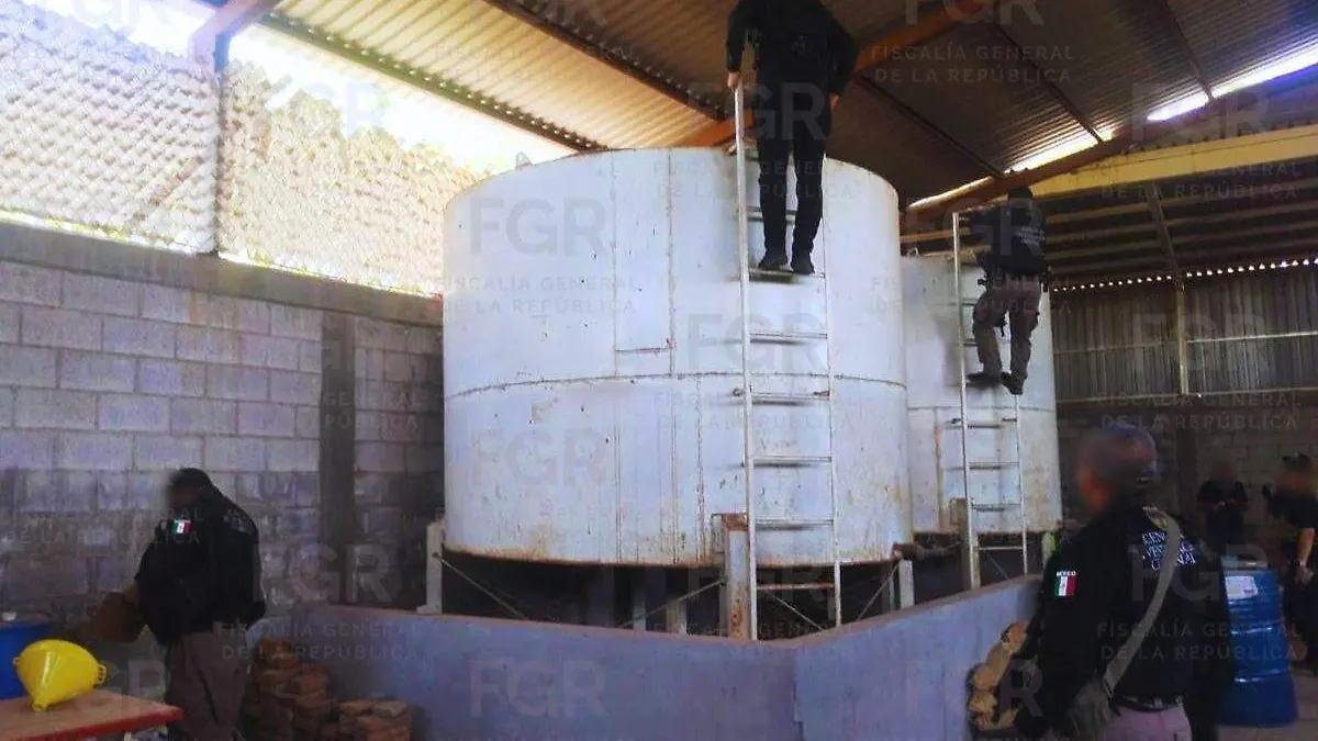 Aseguran narcolaboratorio en el municipio de Cajeme